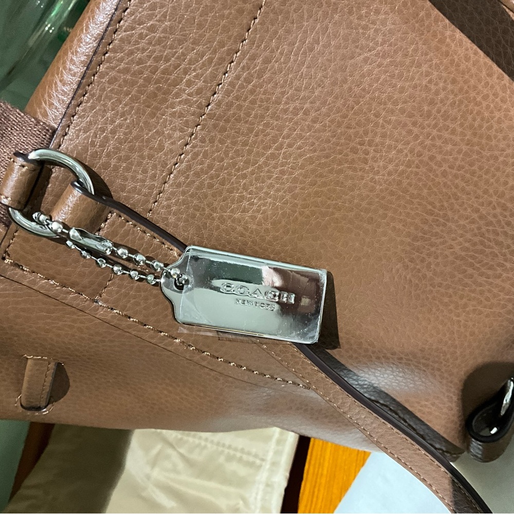 Coach Tan Leather Women's Backpack - Picture 3 of 7